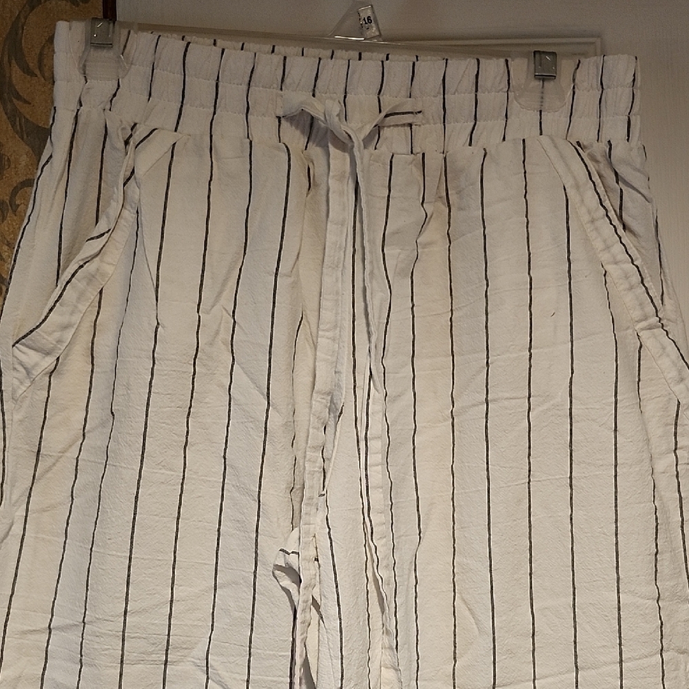 Sienna Sky Black and White Wide Leg Pants - Picture 3 of 5